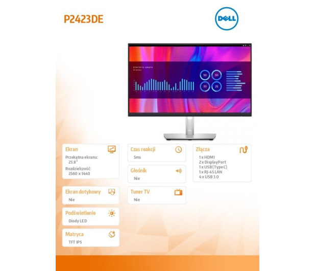 Dell P2423DE - 1051313 - zdjęcie 8